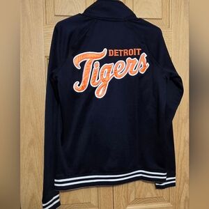 PINK Victoria's Secret Navy Sweatshirt with Orange Logo